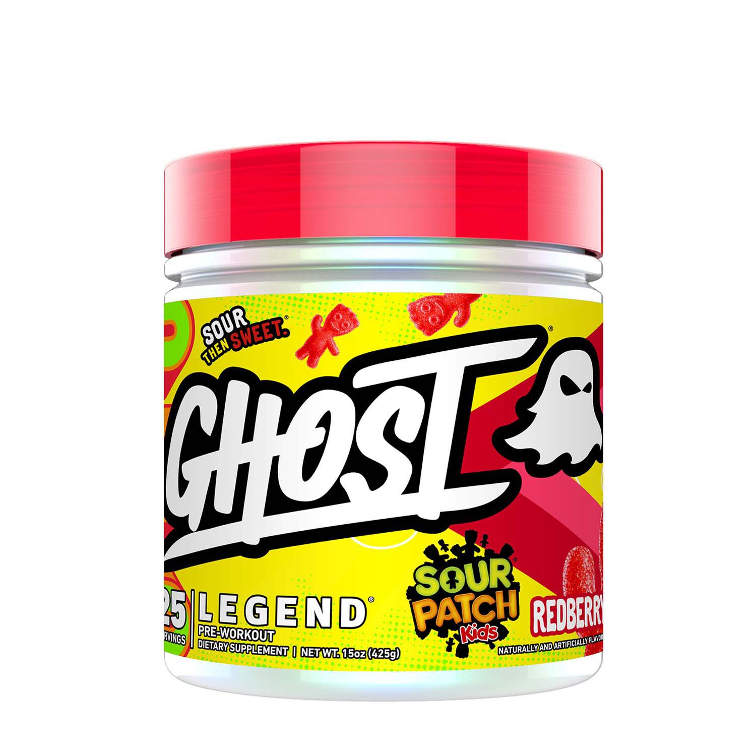 GHOST Legend Pre-Workout - Sour Patch Kids Redberry - 25 Servings